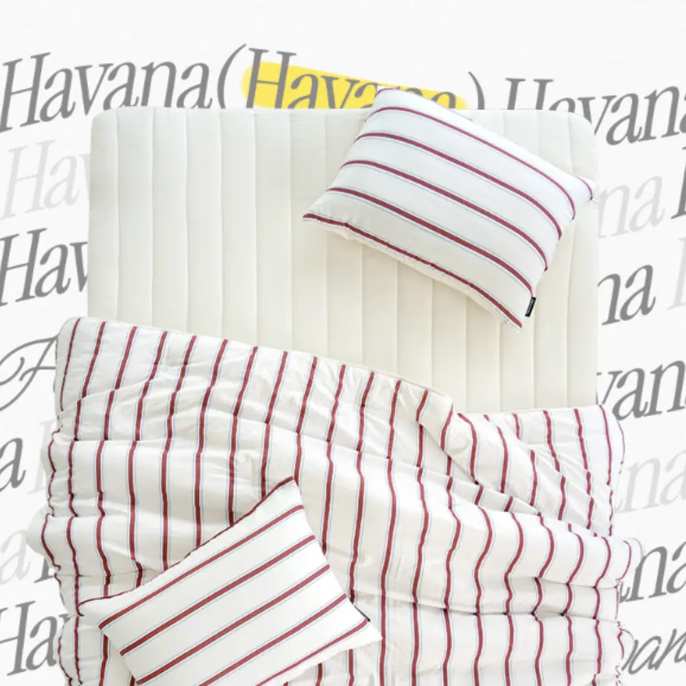 NZ Deep Sleep 條紋薄款四季被 Havana (150*200cm)