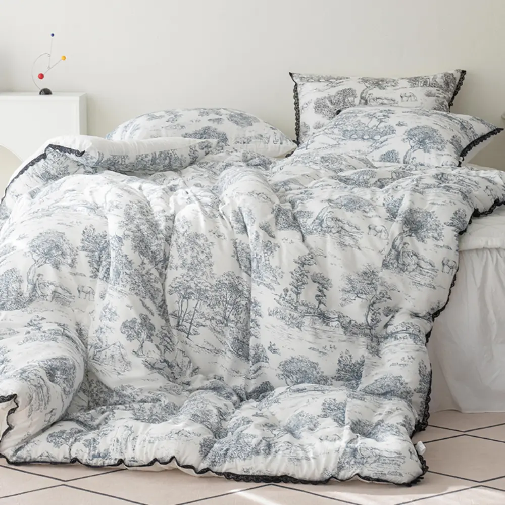 SH Mongshu 印花厚款四季被 (藍, 200*230cm)