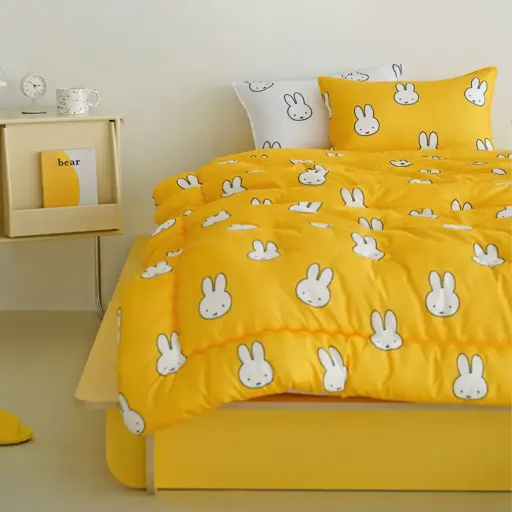 [NUBQTMIF02B1S4] NZ Miffy 兒童厚款四季被 (藍)